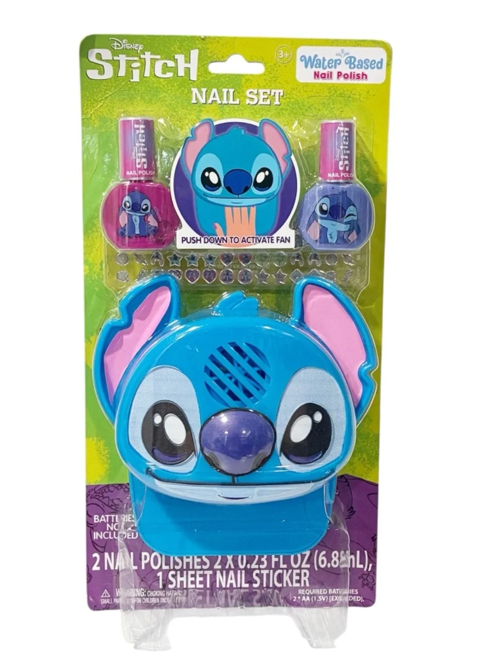 Disney Stitch Nail Dryer Set Polish Stickers‎ Kit NEW